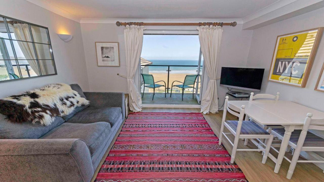 Clifton Court Apt 23 With Seaviews & Heated Pool Apartamento Croyde Exterior foto